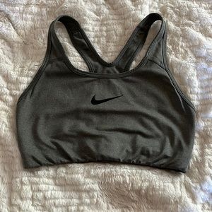 Grey Nike drift sports bra
